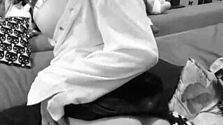 Hey, this hot secretary is ready for your blowjob instructions! She's got big tits and a nice ass.