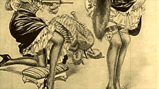 i love this vintage erotic anime illustration from retro times