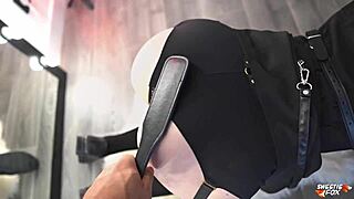 hot girl gets gagged and has passionate sex with deep sucking