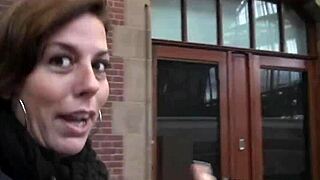 The black Dutch hooker starts with cocksucking before getting fucked in doggystyle