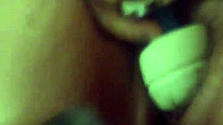 Husband films himself masturbating wife's squirting pussy.