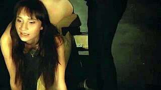 whispers of hardcore pain as teen slave licks cum in tight bondage and bdsm play. tied up for deepthroat and fetish swallowing action.