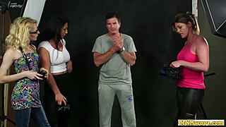 Hey, photographer sluts, jerk us off in wild group action now