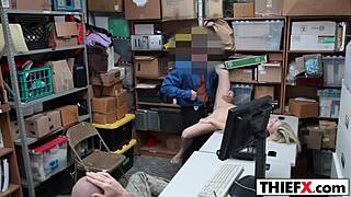 hot teen 18+ is a really bad thief hardcore monster cock ass burglar garage at work big cock punished amateurs