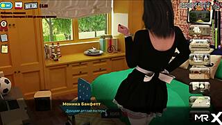 character takes a relaxing shower in the game