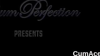 I watch horny doll suck all the jizz in blowbang