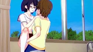 Kasumi Nomura, Olivia, and Chisato Higuchi dive into wild futanari sex. It's pure Asobi Asobase hentai action!