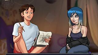 Summertime Saga 89: Small Tits And Big Ass Hentai Action