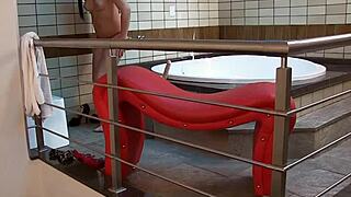 Tranny sara oliveira enjoys a wet wanking session, you know?