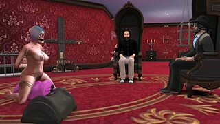 casting interview at night club with big tits