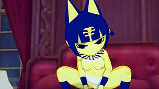 ankha rides nice cock in bedroom
