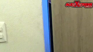 i spied on my hot roommate alexxxtreme showering with her big tits and shaved pussy