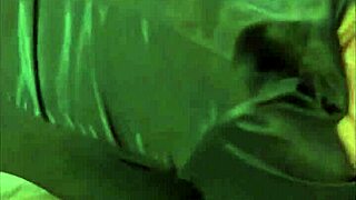 french amateur in leather pants satin lingerie bra thong garter belt heels stockings exhibitionism pov