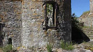 Nude shooting at an abandoned military base totleben island 4