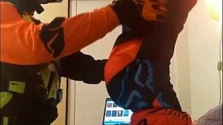 Gay Motocross Blowjob In Costumes Fetish