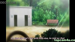 This slutty wife in hentai cheating with creampie