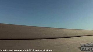 Pretty Florida teen poses naked at beach!