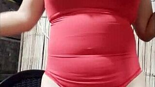 Sexy chubby latina sends porn to stepbrother and SEDUCES him to her house for SEX