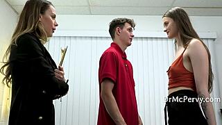 Does Therapy Lead Stepsiblings McKenzie And Olivia To A Taboo Threesome?