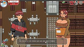 Nerdy girl gives public handjob in library taboo hentai