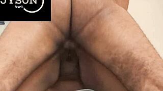 Rough fucking her fat ass close up!