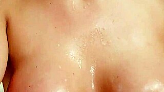 Busty Pornstar Sucking Cocks In Blowbang!