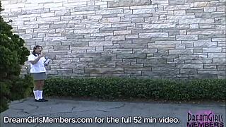 no panties under your skirt, college girl, what's up with that?