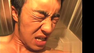 yo, check out this japanese gay action in the shower!