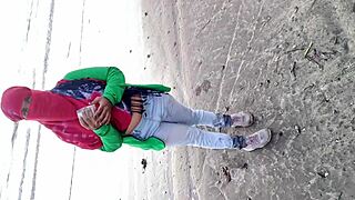 Paying 5000 for Ashu: Raw Beach Creampie with Hindi Audio, Really?