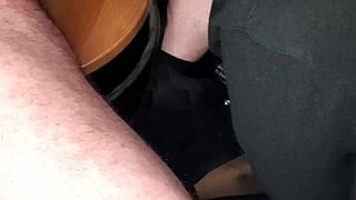 Does she suck my cock secretly and swallow it all?