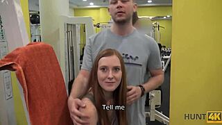 this magnificent chick offers trimmed vagina for cash in gym pickup