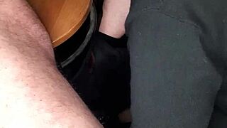 Does she suck my cock secretly and swallow it all?