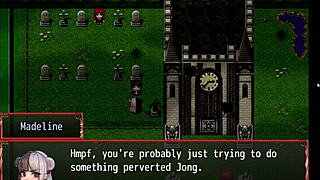 Harem in another world hentai game episode 1 seducing the hot redhead popular girl