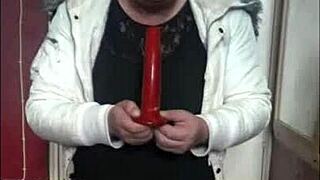 bisexual crossdresser not shy on cam, loves ass to mouth for everyone to see