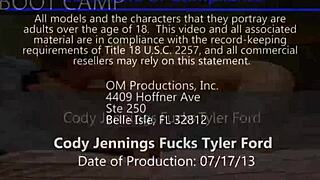 Tyler and Cody take turns sucking each other's cocks in this gay twink scene.