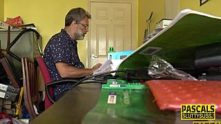 Can real busty cougar handle deep throating monster cock?