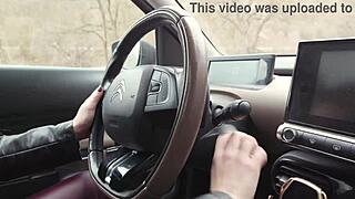 my car broke down, wet lena coxx in rough bbc action