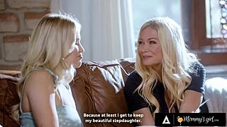 Mommys Girl - Horny Milf Harshly Scissors Her Stepdaughter After Getting Hard-Fingered During Yoga