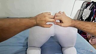 Eating A Perfect Bubble Butt Through Ripped Yoga Pants