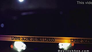 Dude chats with sweaty busty blonde babe