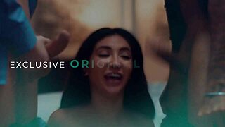 Wow! Nervous client titty fucks and explodes on milf masseuse Lauren Phillips!