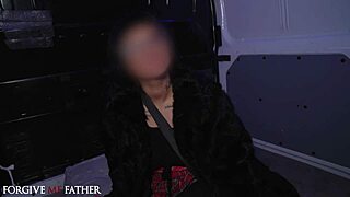 Pretty French brunette gets rough sex, blowjob, and facial!