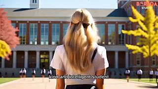 dominant teacher approved teen 18+ sexy college blonde but he wants something back zara - part 1