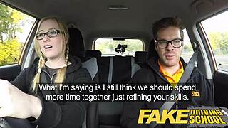 Holy Crap! Fake Driving School Teen with Hairy Pussy Gets Creampied!