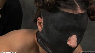 Gagged Sweetheart Whipped Ferociously While Bound