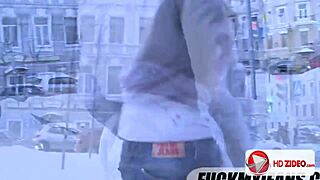 a cock in her ass with jeans barely off for amateur anal 😈