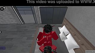 Demon passionately fucks hot rich femboy in rough missionary, deepthroat leads to creampie