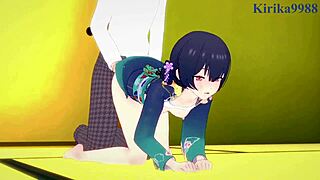 Rinze Morino and Hana Suzuki engage in intense scenes in The Idolmaster Shiny Colors hentai