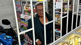 Mature Woman Caught Masturbating Behind Bars