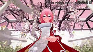 Yae Miko's Intense Sex In Genshin Fantasy